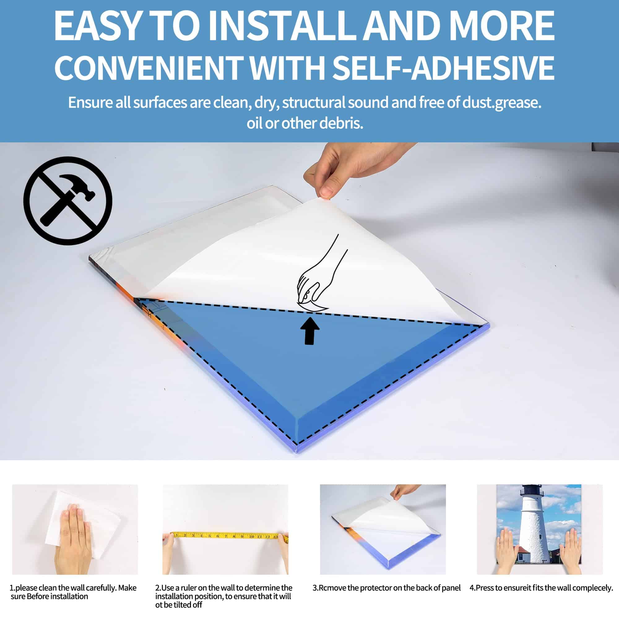 8 Paneles Acústicos - 48"x32"x0.5" Paneles de Pared - Imagen 8