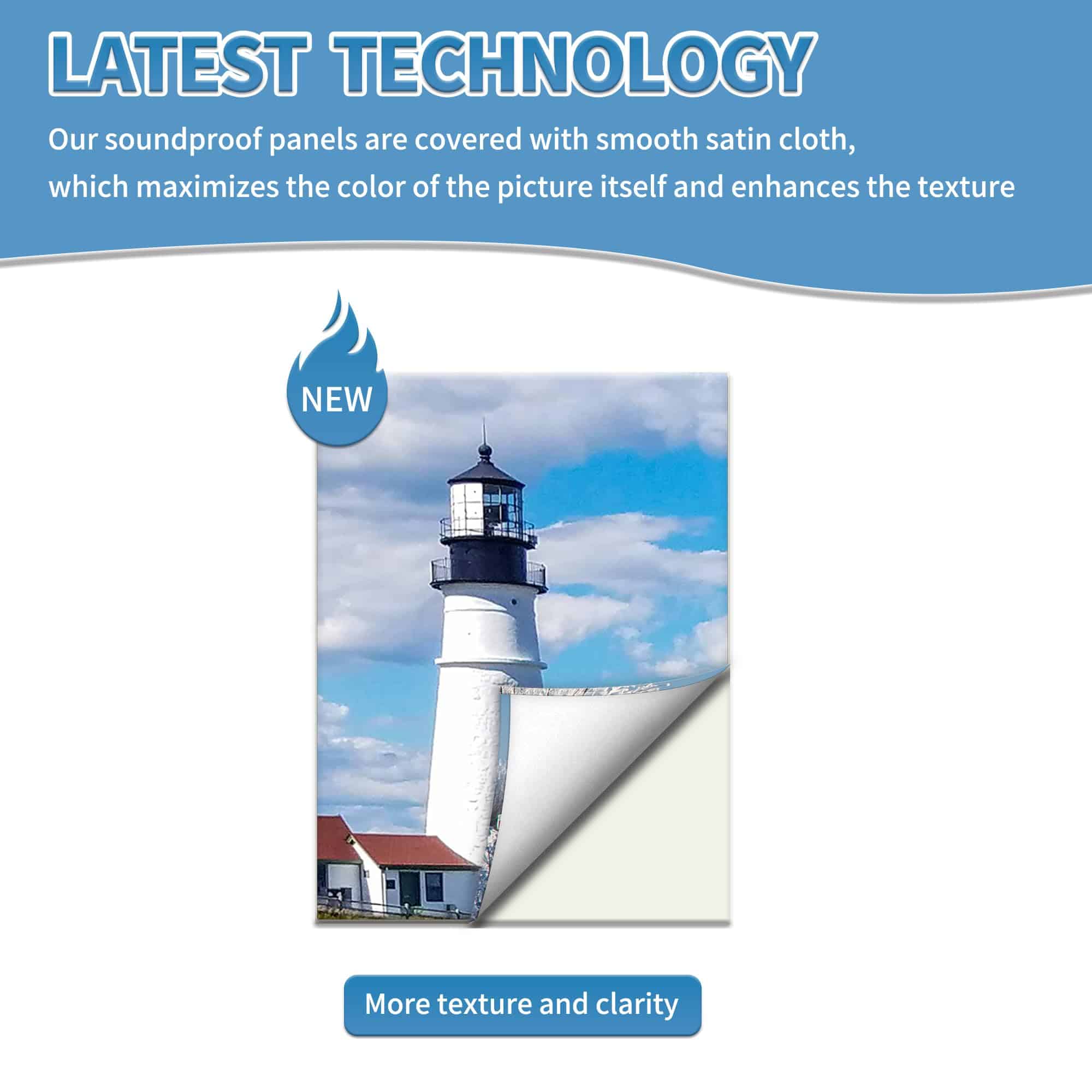 8 Paneles Acústicos - 48"x32"x0.5" Paneles de Pared - Imagen 7