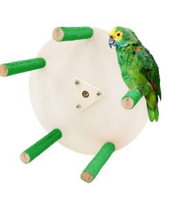 Juguete de Rueda de Perca de Pájaro Loro, Juguete de Percha