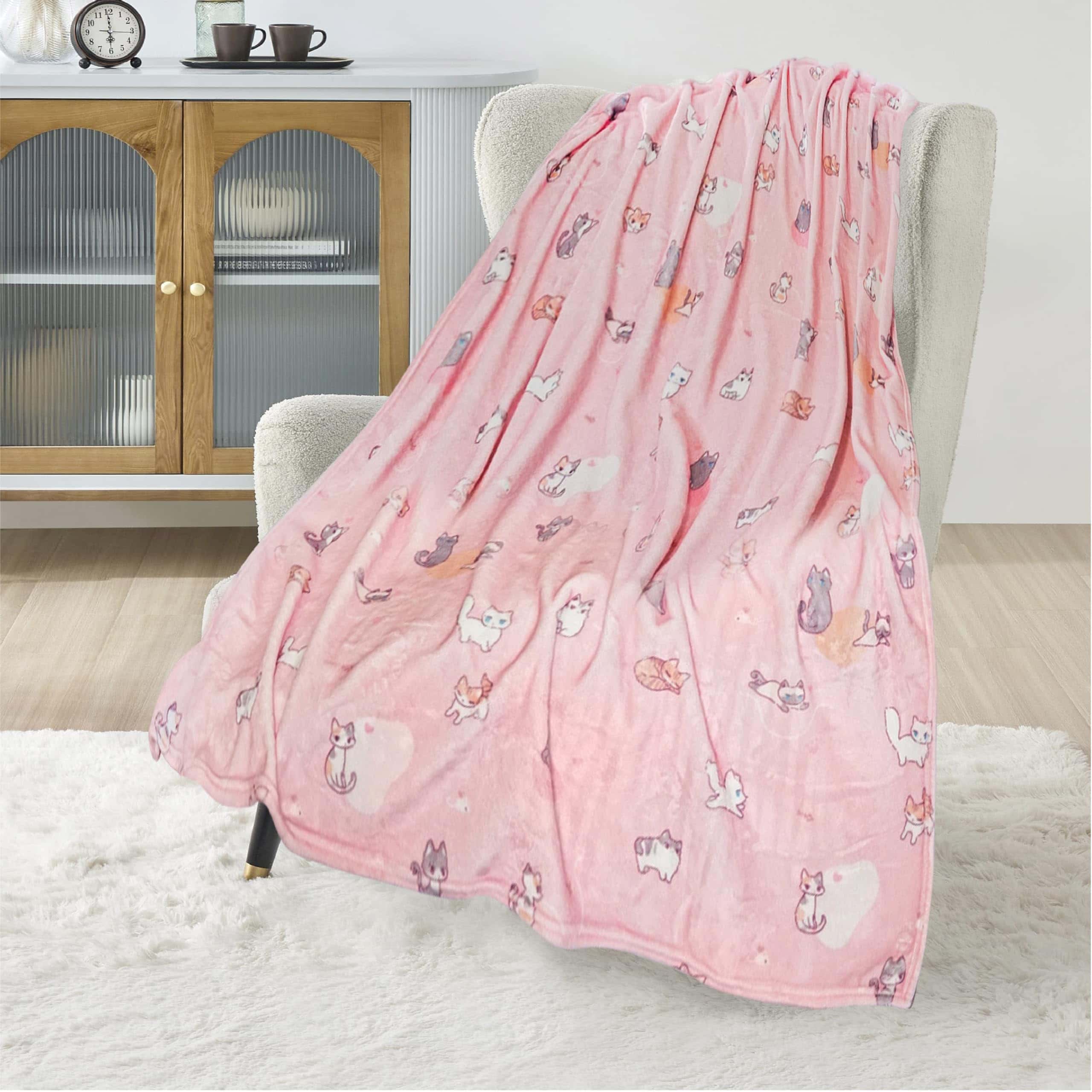 Manta de Microfibra Suave y Esponjosa Premium, Cálida y