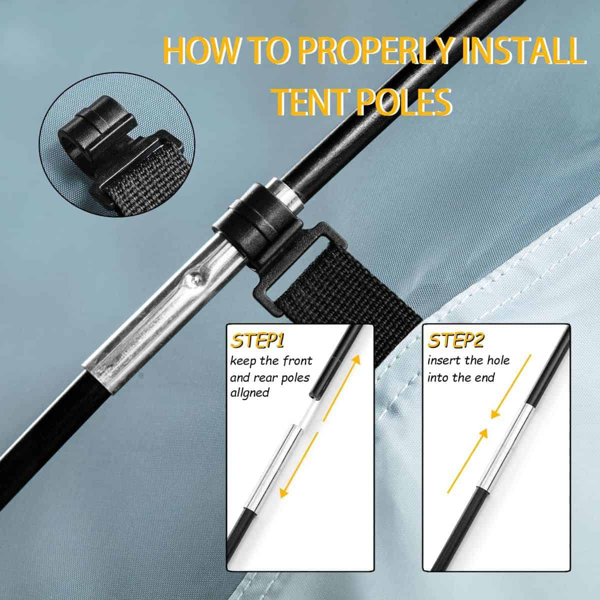 Tienda de campaña para camioneta con cama de 5.5-6 Ft, - Imagen 7