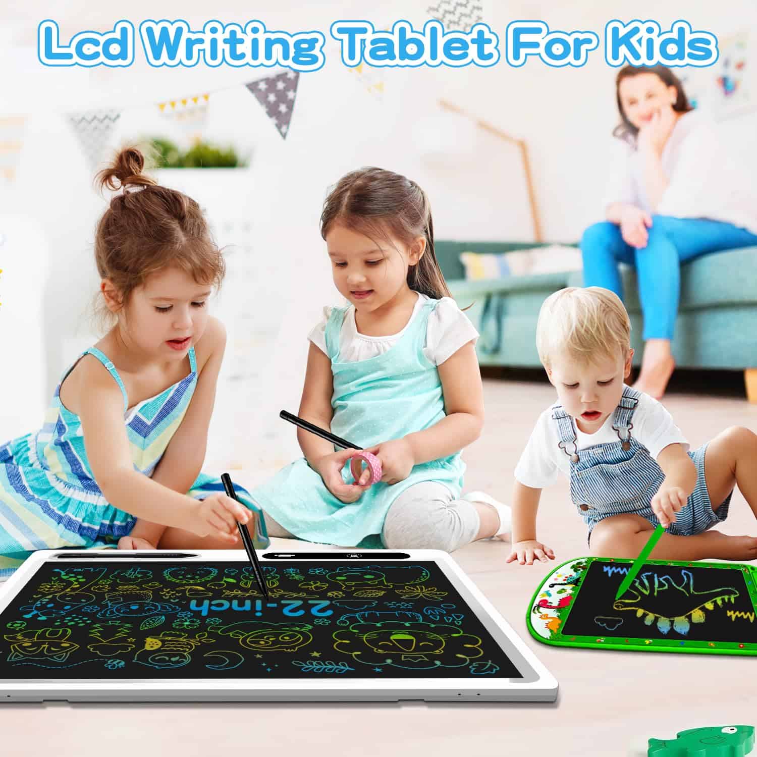 Tableta de Escritura LCD para Niños, Paquete de 2 22 - Imagen 4