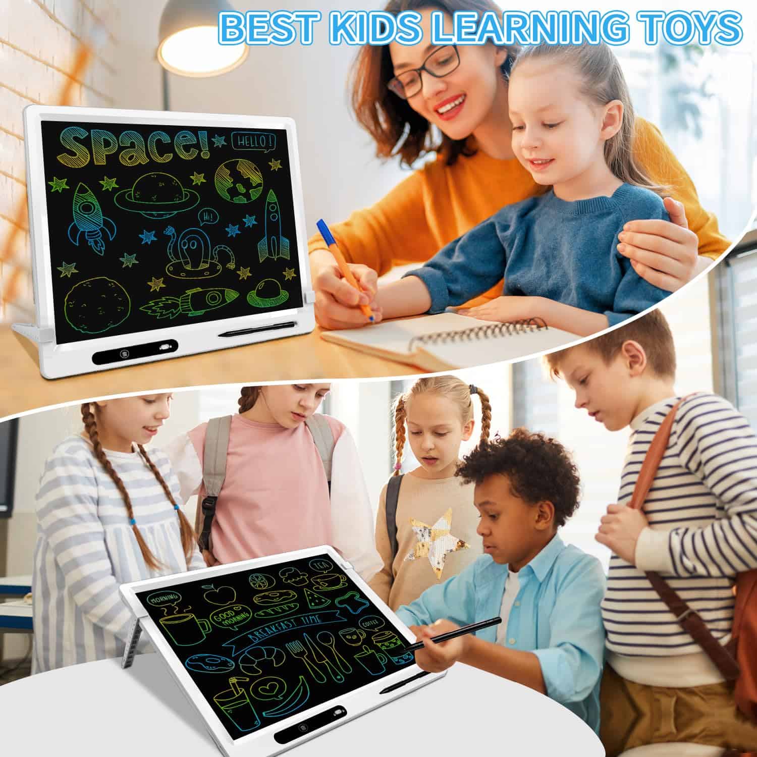 Tableta de Escritura LCD para Niños, Paquete de 2 22 - Imagen 7