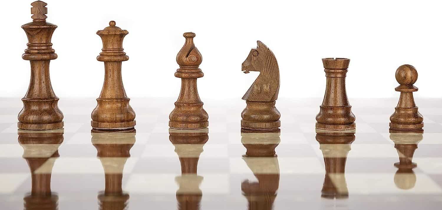 Set de Ajedrez de Torneo de Madera con Tablero de Madera y - Imagen 6