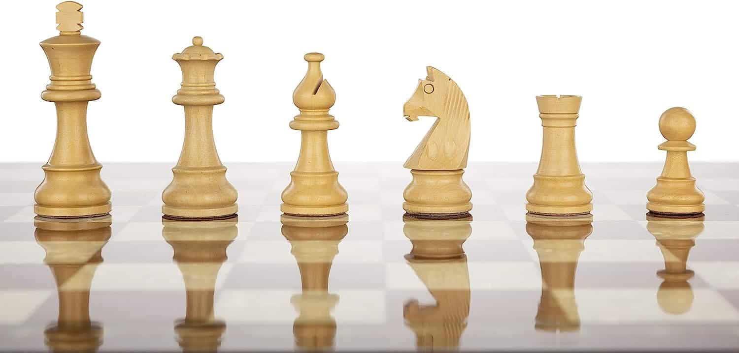 Set de Ajedrez de Torneo de Madera con Tablero de Madera y - Imagen 5