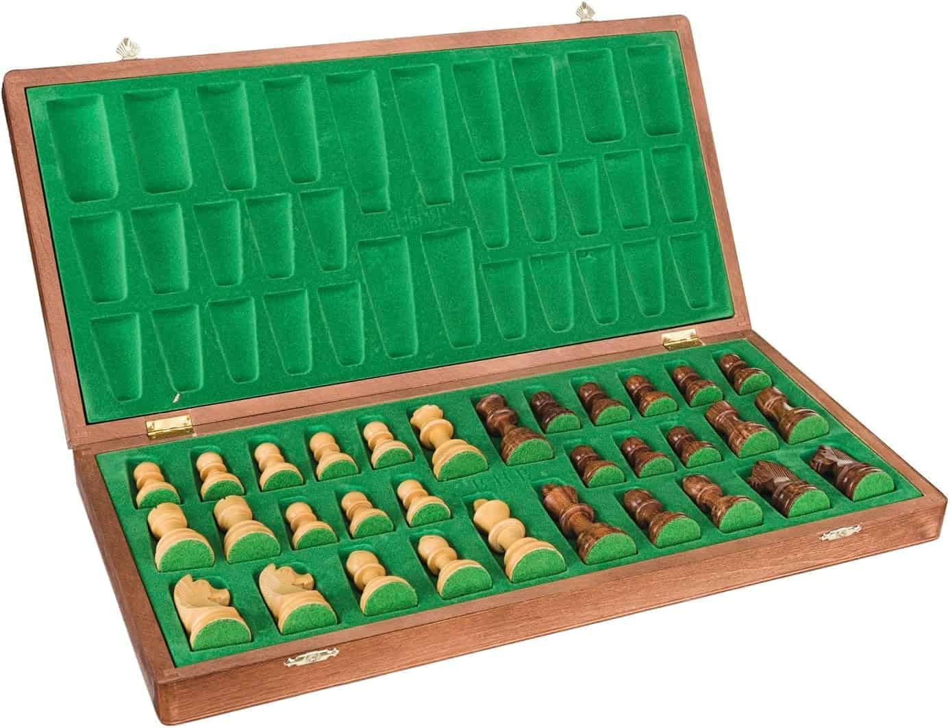 Set de Ajedrez de Torneo de Madera con Tablero de Madera y - Imagen 3