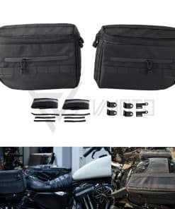 FVMOTO Bolsas de sillin para Motocicleta Universal Bolsas
