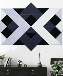 64 Paquete Paneles Acústicos Triangulares Autoadhesivos,