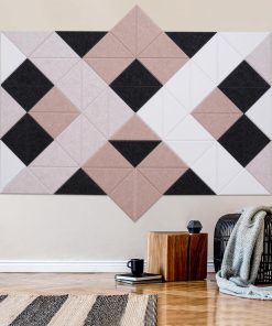 Panel acústico triangular autoadhesivo de 64 piezas,