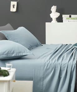 Funda de Edredón de Algodón Lavado Chambray -Stormy Ridge