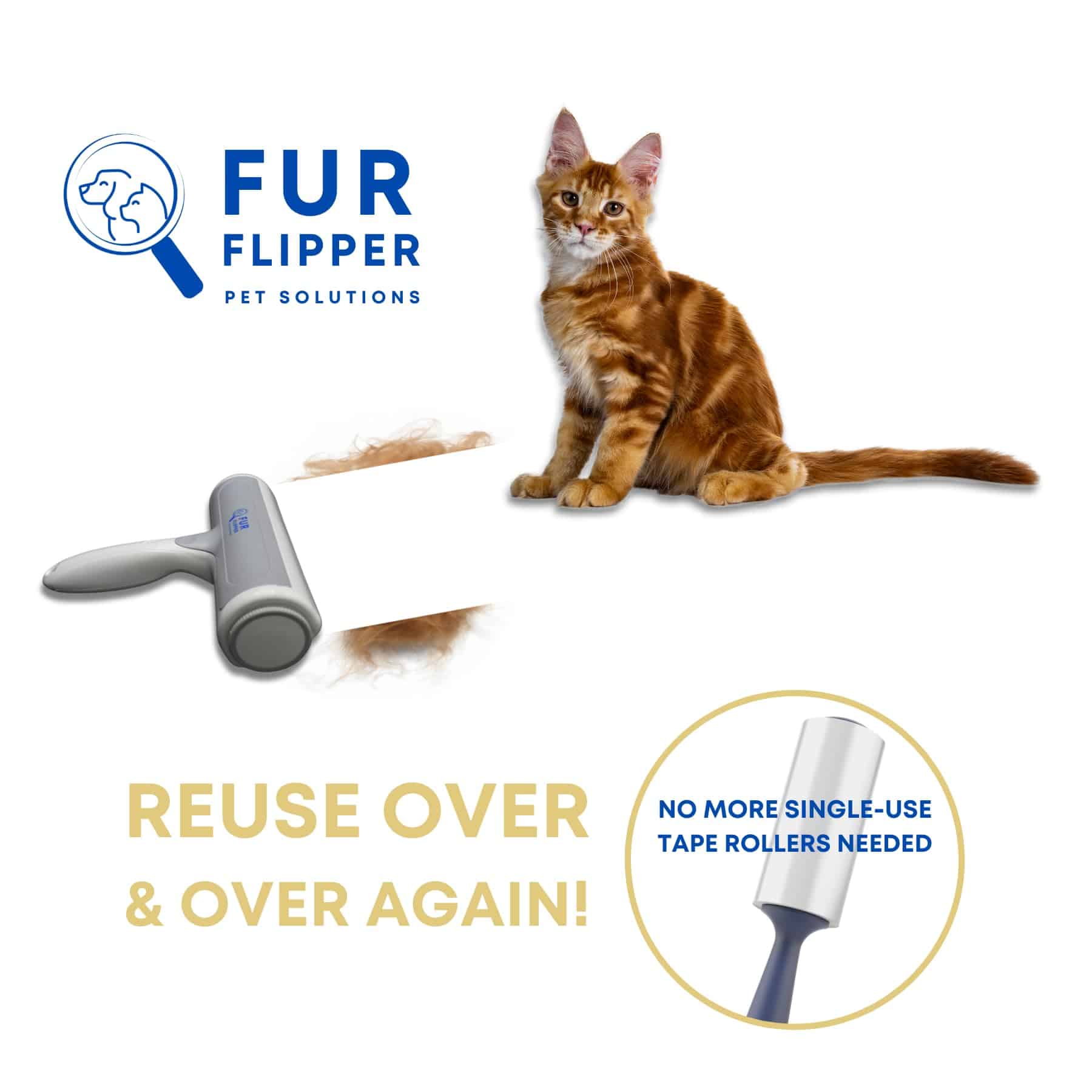 Removedor de Pelusa para Perros Fur Flipper y Rodillo - Imagen 5