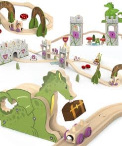 Set de Trenes de Aventura del Reino Fantástico de 68 Piezas