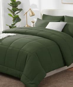 Juego de 7 piezas de edredón acolchado para cama completa