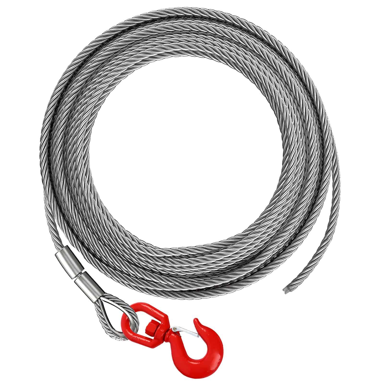Cable de Malacate, Cable de Remolque Resistente, con Gancho