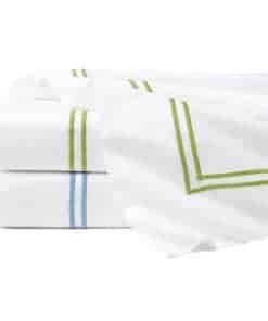 Juego de sábanas Sferra Grande Hotel Queen - Blanco/Helecho
