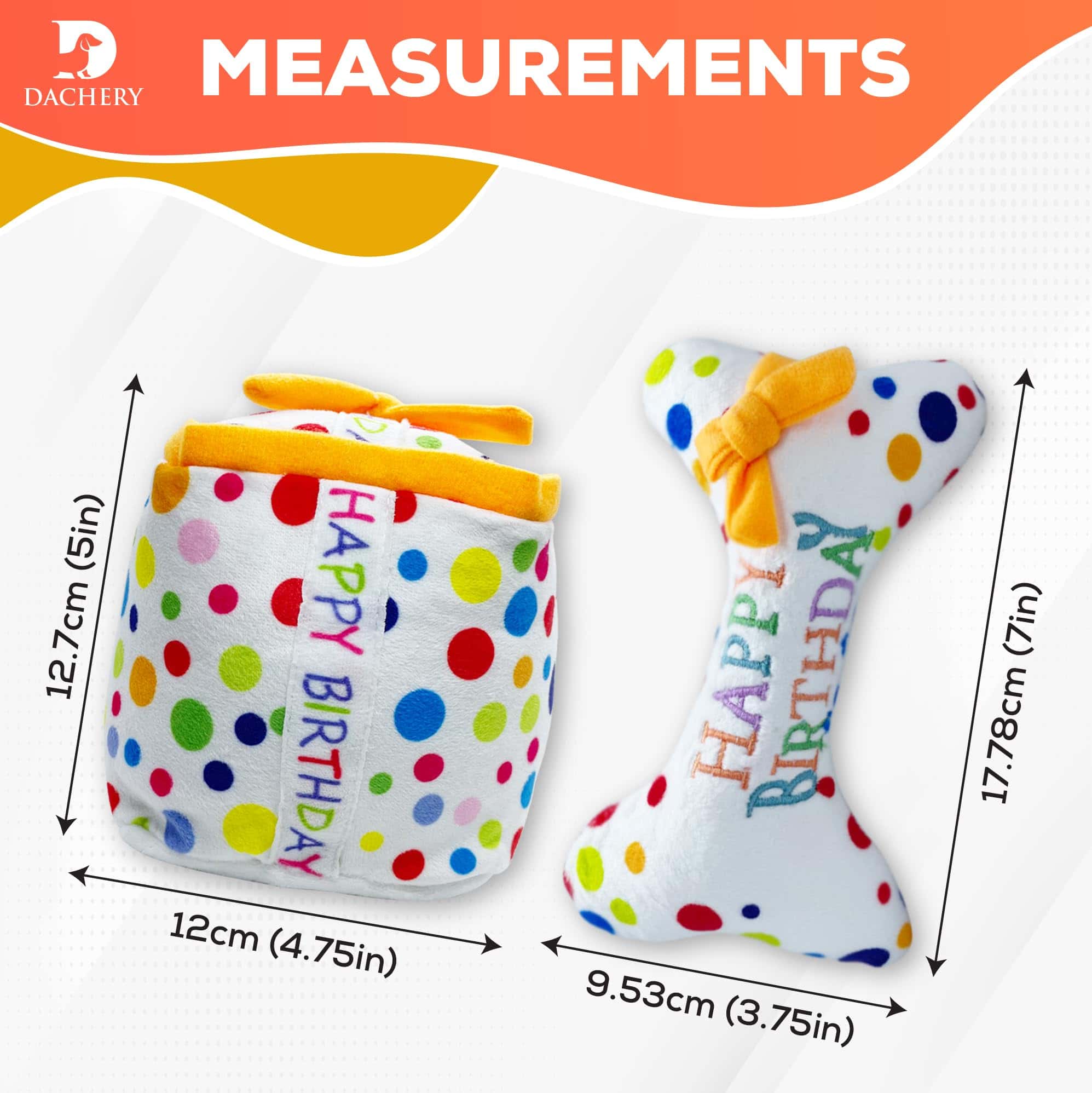 Juego de juguetes D Dachery Doggie Happy Birthday | Hueso - Imagen 7