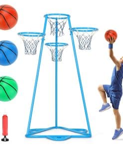 Canasta de Baloncesto Portátil Raylinyee para Niños,