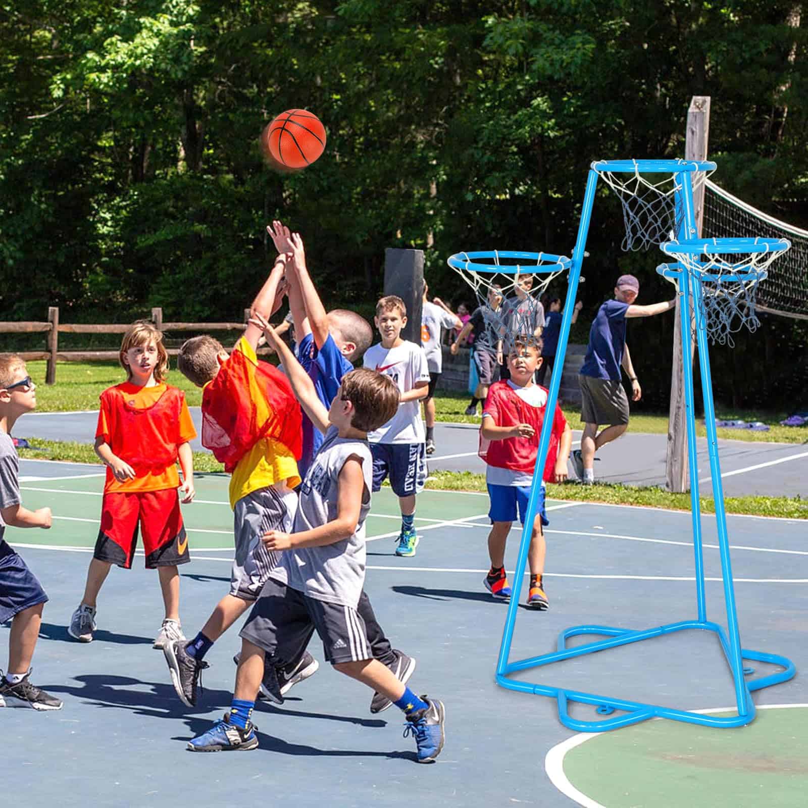 Canasta de Baloncesto Portátil Raylinyee para Niños, - Imagen 5