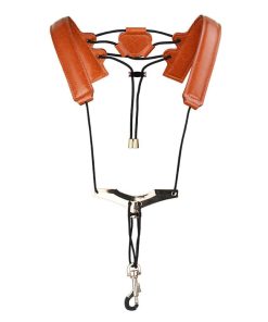 Correa de piel para saxofón con gancho de metal Doble