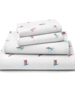 Juego de sábanas de franela CGK Unlimited de Navidad -