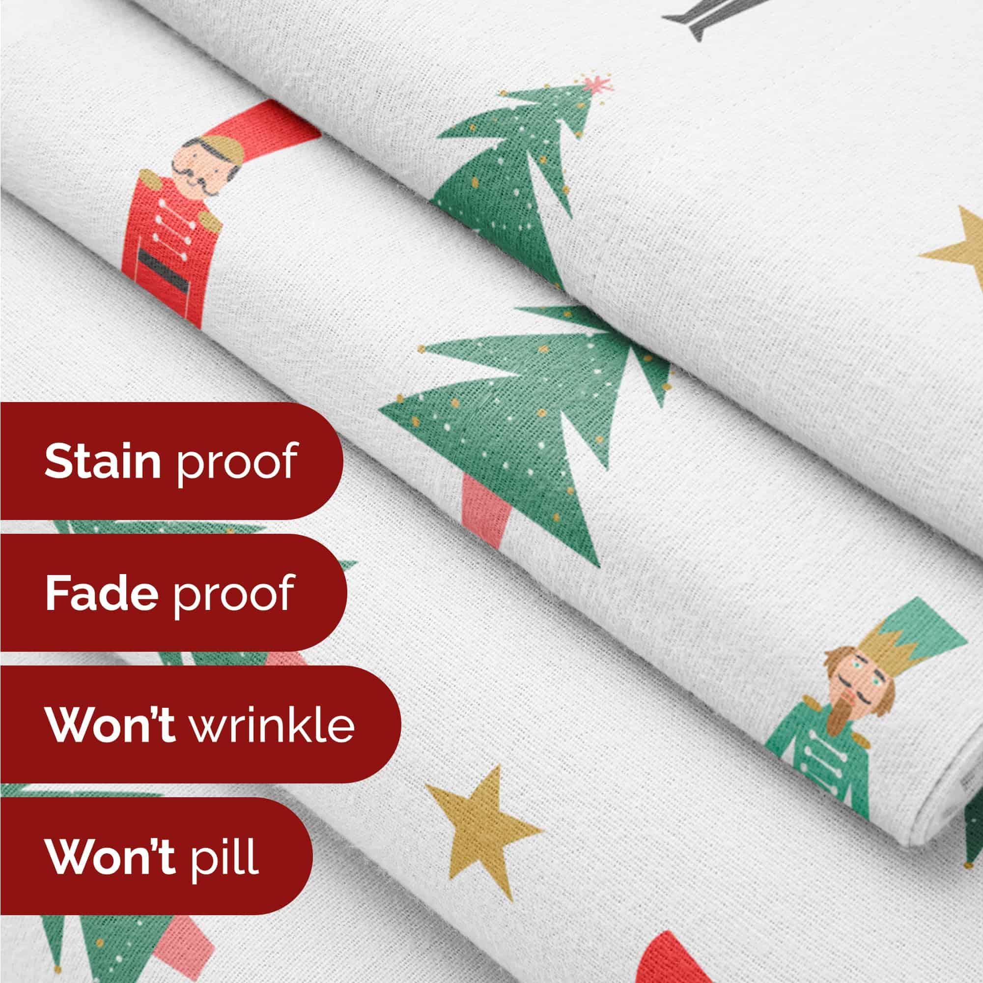 Juego de sábanas de franela de Navidad - Sábanas de franela - Imagen 5