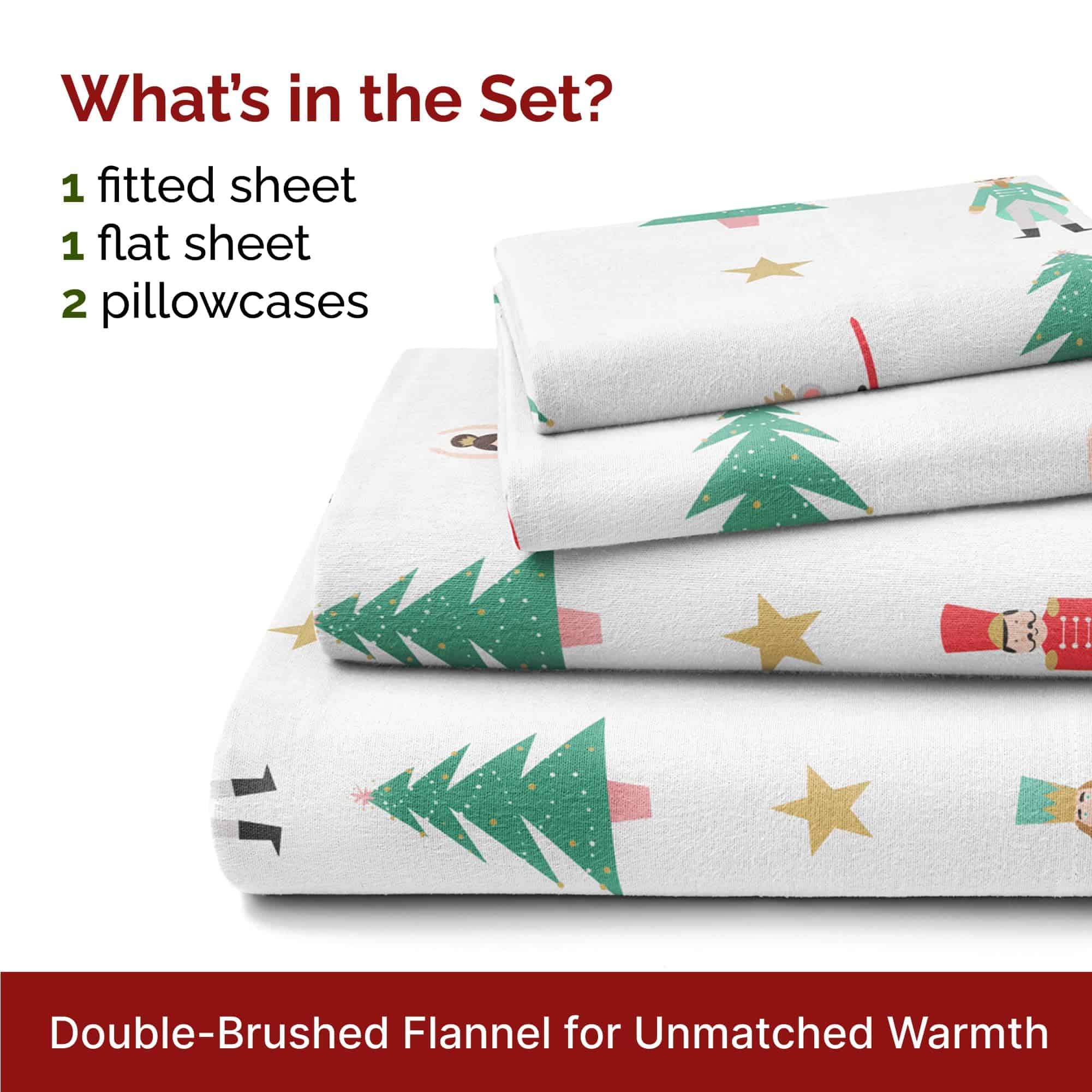 Juego de sábanas de franela de Navidad - Sábanas de franela - Imagen 3