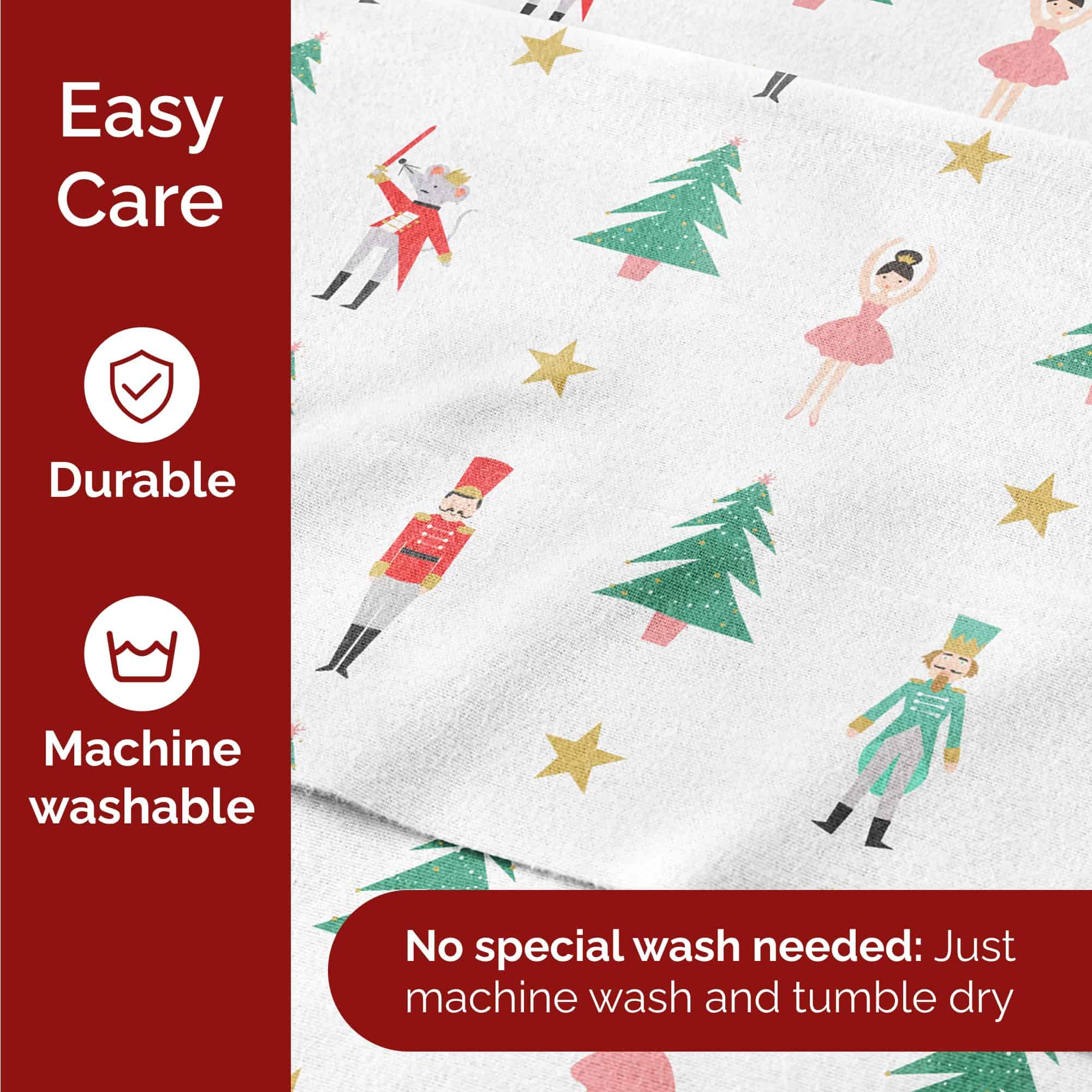 Juego de sábanas de franela navideñas - Sábanas de franela - Imagen 6
