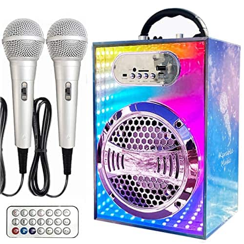 Máquina de Karaoke Bluetooth de Madera CEKOLRYI para Niños