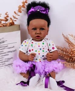 Muñeca Reborn Negro Niña de 22 pulgadas - Muñeca de