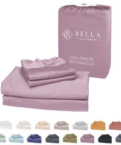 Juego de sábanas de lujo Bella Coterie Split -Lila