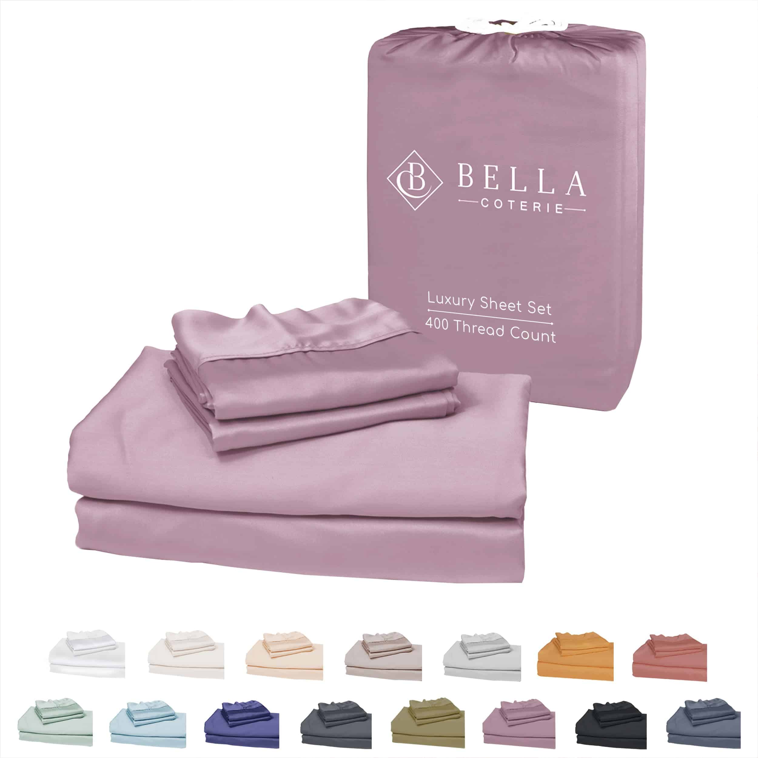 Juego de sábanas de lujo Bella Coterie Split -Lila