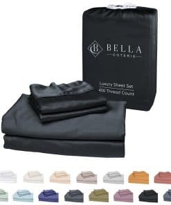 Juego de sábanas de lujo Bella Coterie Split King | Viscosa