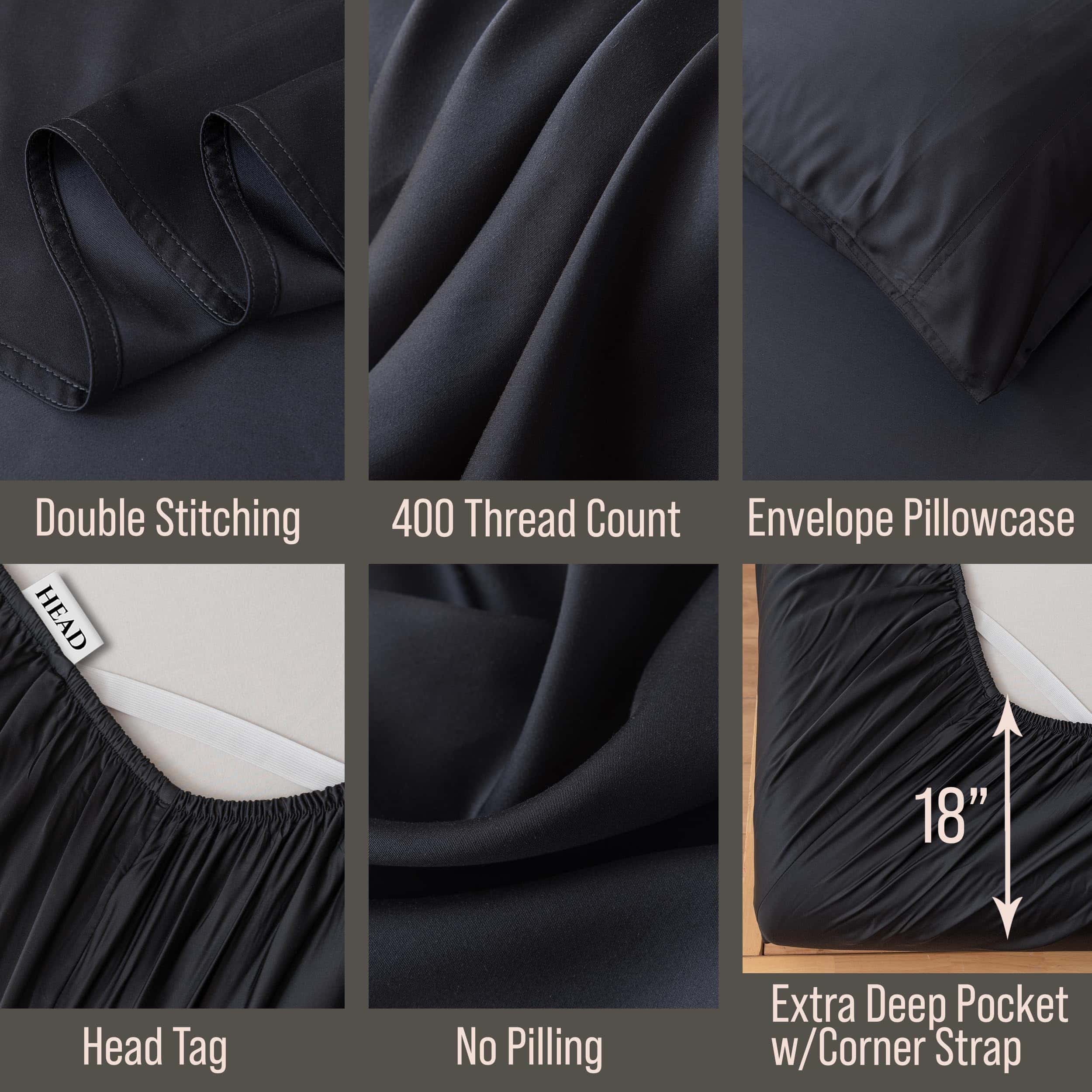 Juego de sábanas de lujo Bella Coterie Split King | Viscosa - Imagen 4