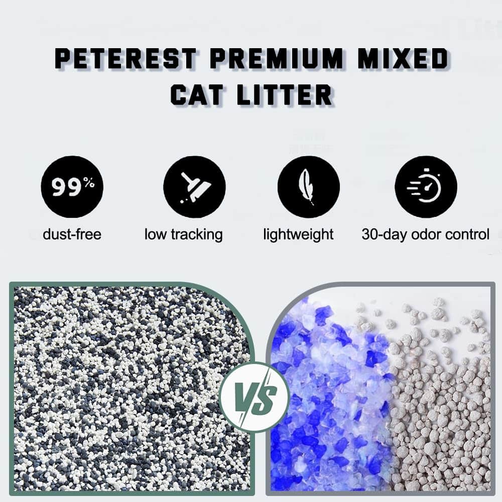 Arena para gatos Premium Peterest, 99.9% sin polvo, mezcla - Imagen 5