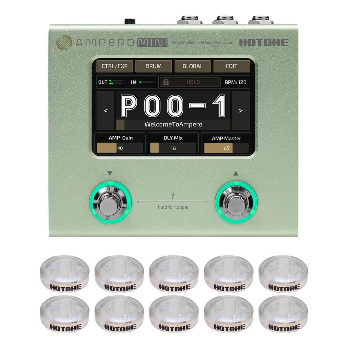 Procesador de Efectos Multifunción para Guitarra Bajo