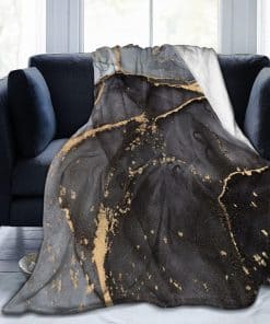 Manta de Tiro de Mármol Suave Manta de Viaje Manta Ligera