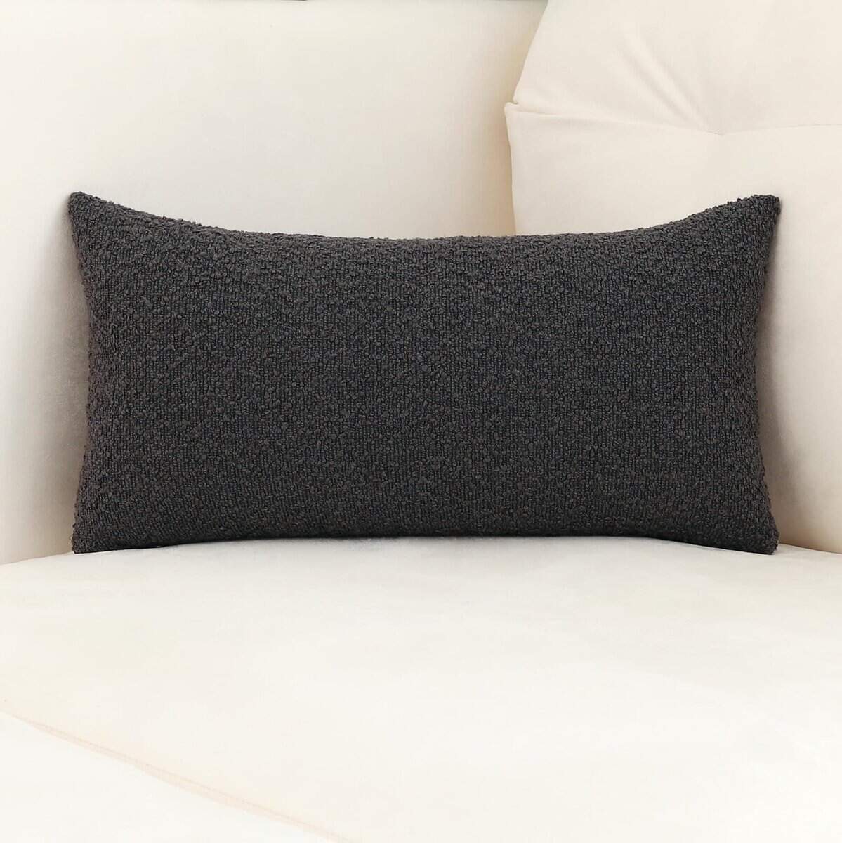 Funda Decorativa para Cojín Largo Lumbar Grueso de Tiro