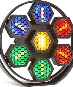 Tawelun 280W (7pcs*40W) Luz Retro RGB para Fiesta Boda DJ