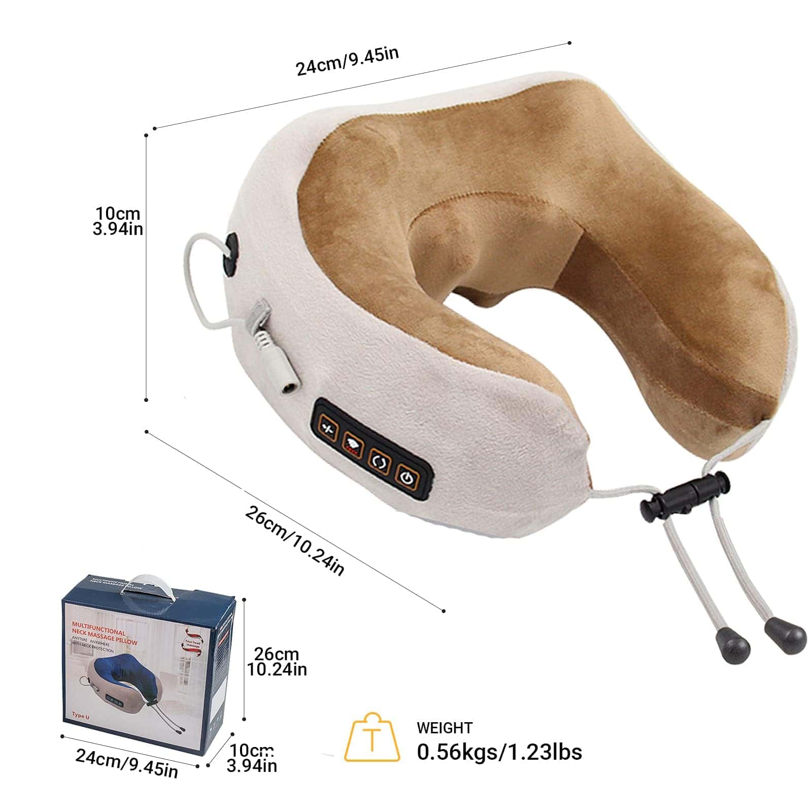 Almohada de Masaje para Cuello EEZEE con 3 Modos - Imagen 4