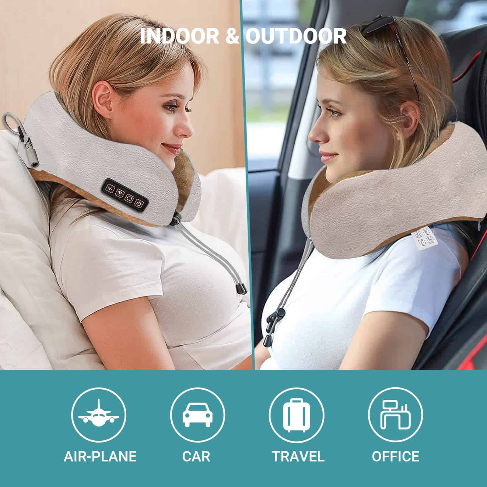 Almohada de Masaje para Cuello EEZEE con 3 Modos - Imagen 8