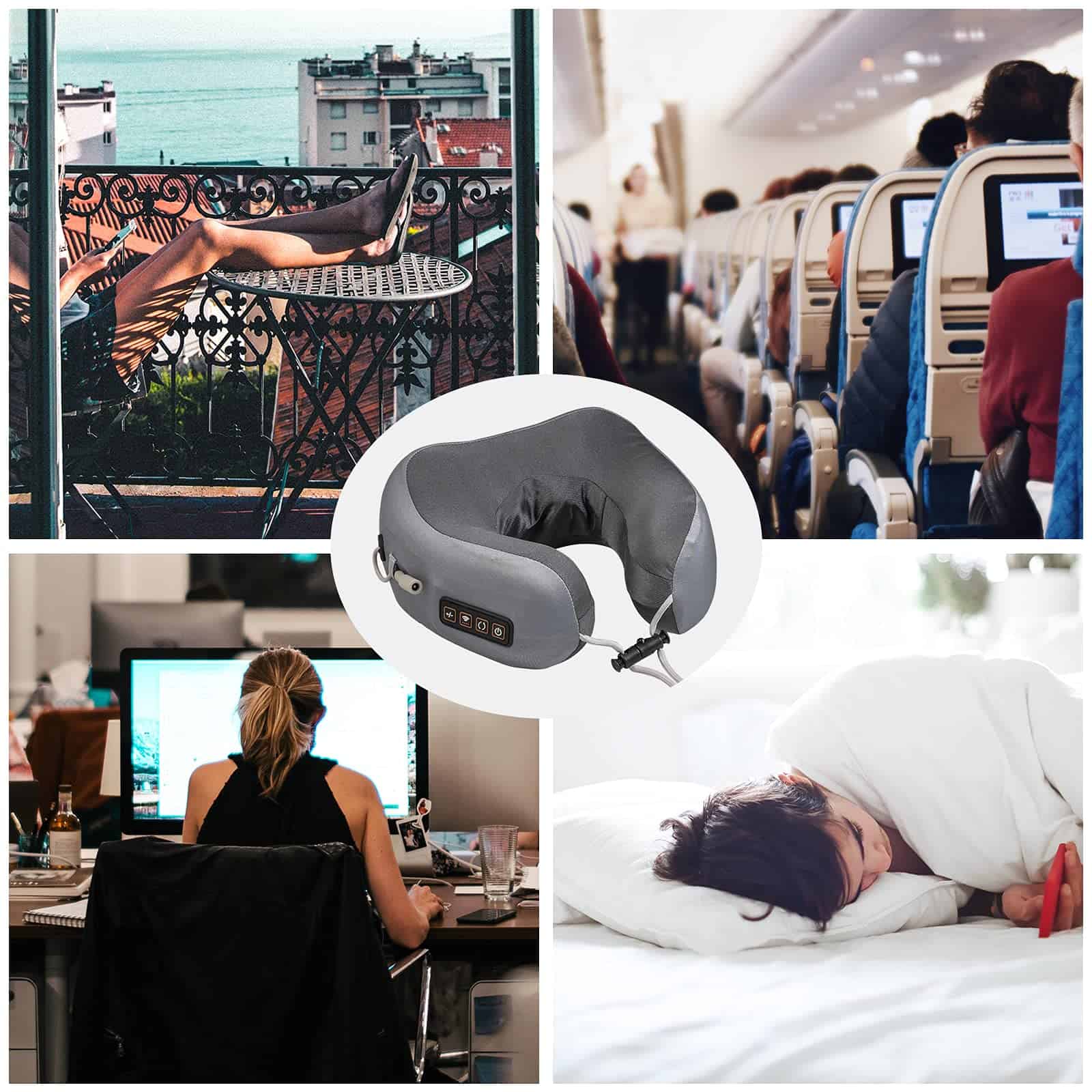 Almohada de Masaje para Cuello EEZEE con 3 Modos - Imagen 3