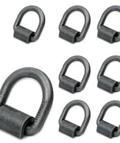 AYMMIC 3/4" Anillo en D Forjado para Soldar con Clips de