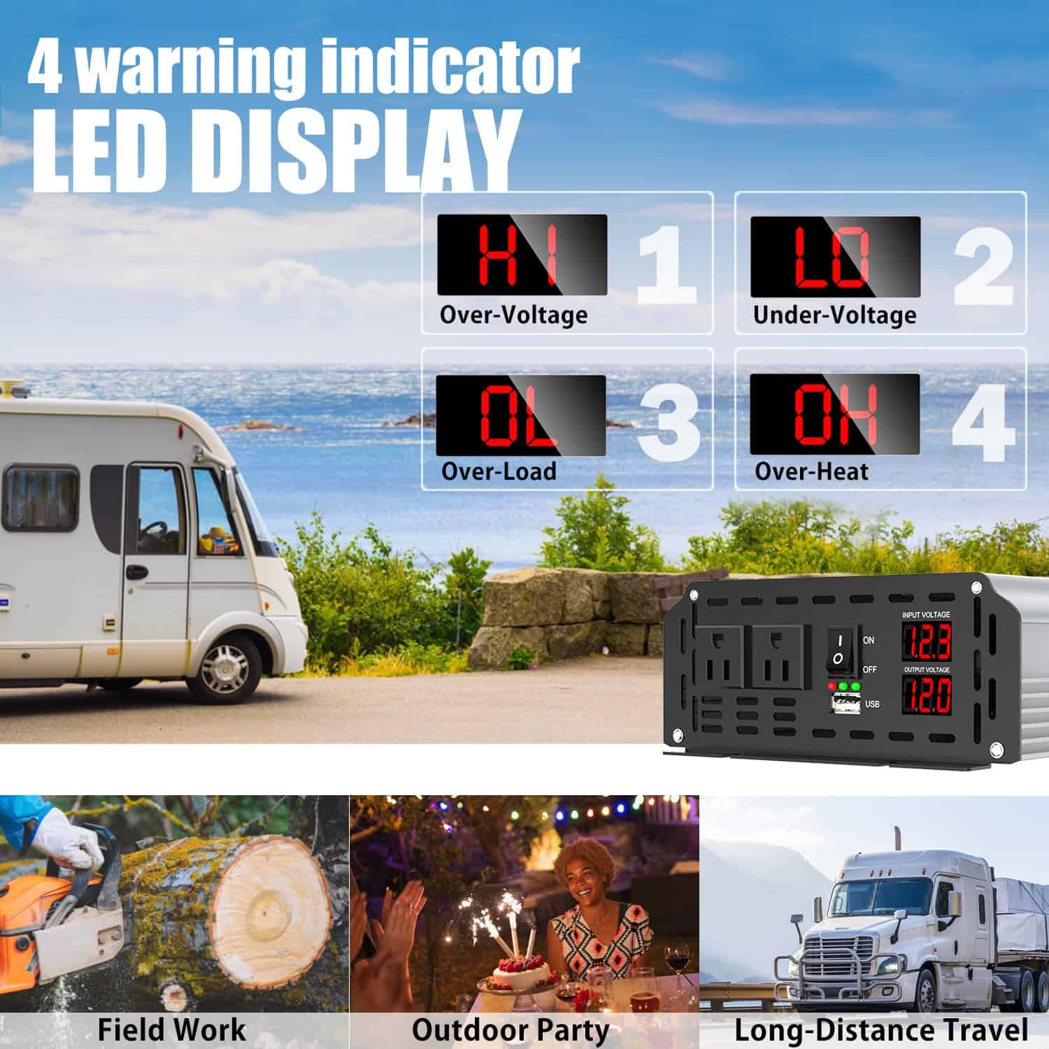 Inversor de Corriente de 2000 Watts Onda Sinusoidal - Imagen 7