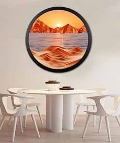 AECEVAN Sand Art Liquid Motion, 17.3'' -ork Decor