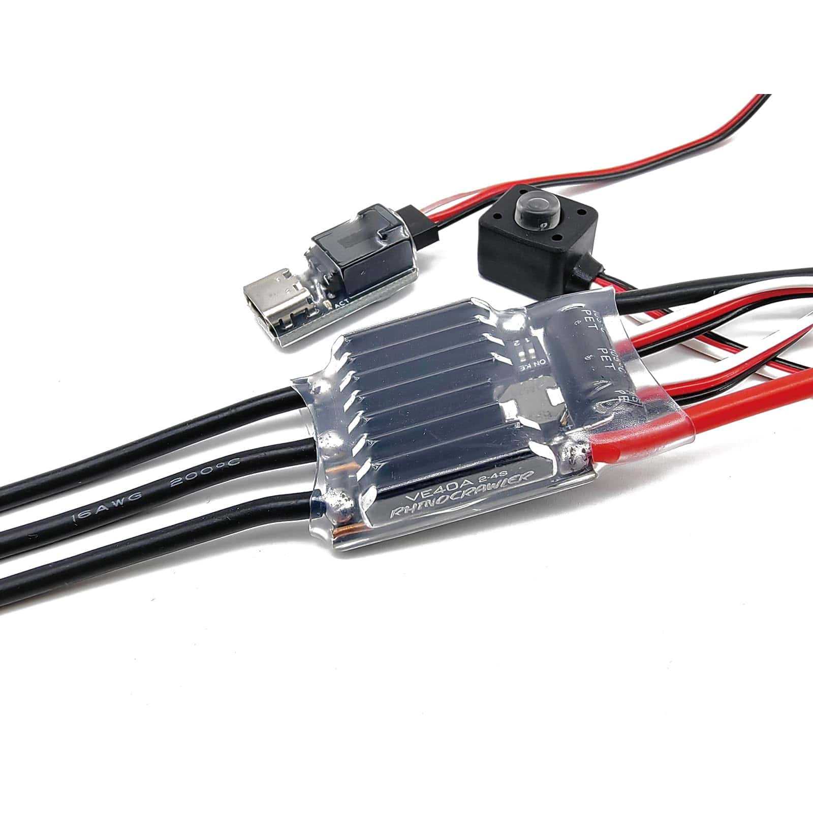 RhinoESC Crawler ESC Brushless AM32 VE40A BEC 5.2