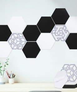 Paquete de 12 Paneles Acústicos Autoadhesivos, 14 X 12 X