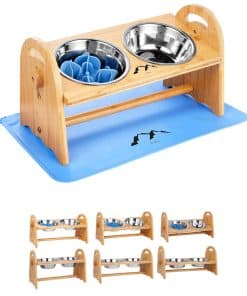 Comederos Elevados para Perros M1R4, Soporte de Comida para
