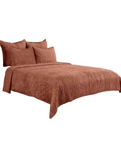 Colcha de Terciopelo de Rayón Queen 96 x 92 Hecha a Mano