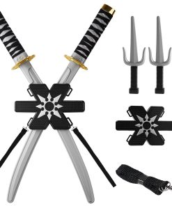 Conjunto de Armas y Mochila de Ninja de Halloween de