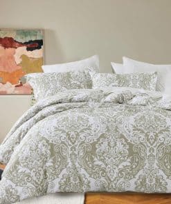 Juego de Funda de Edredón Damasco Bedduvit Queen - Juego de